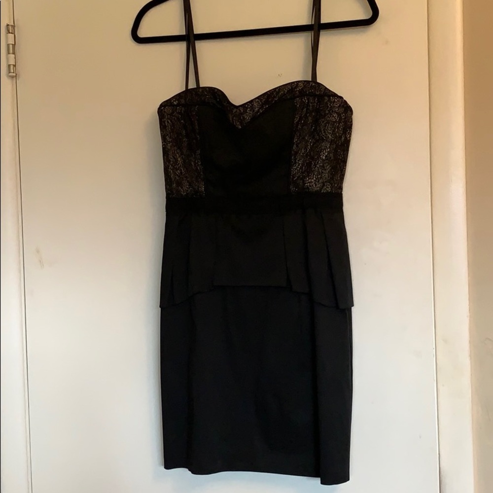 BCBG black, strapless
